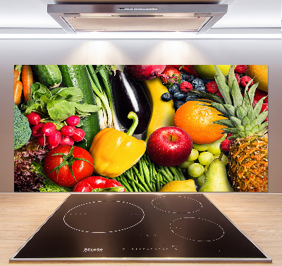 Crédence cuisine en verre Légumes et fruits