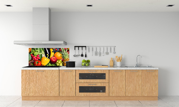 Crédence cuisine en verre Légumes et fruits