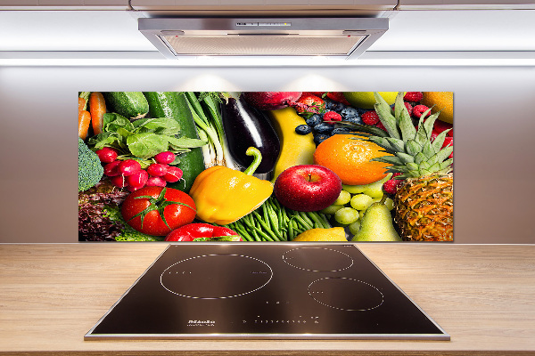 Crédence cuisine en verre Légumes et fruits