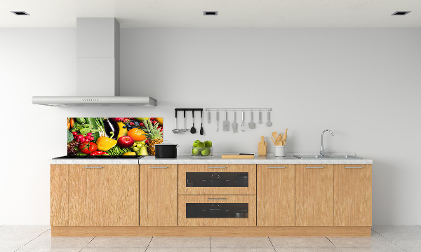 Crédence cuisine en verre Légumes et fruits
