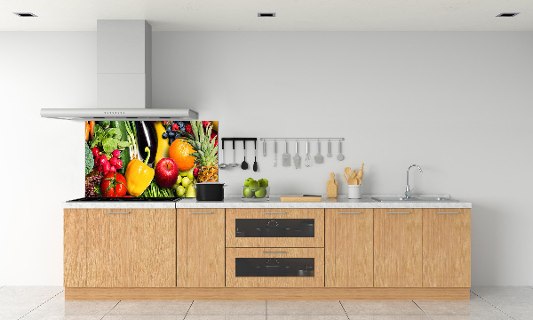 Crédence cuisine en verre Légumes et fruits
