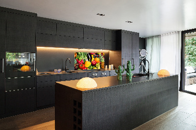 Crédence cuisine en verre Légumes et fruits