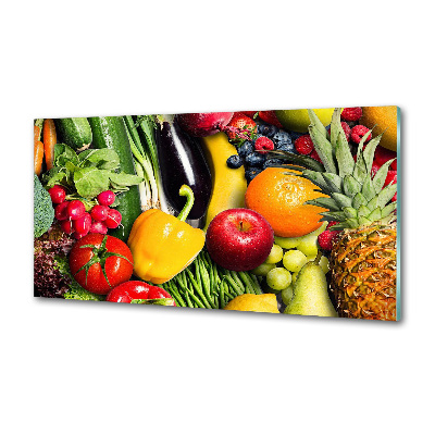 Crédence cuisine en verre Légumes et fruits