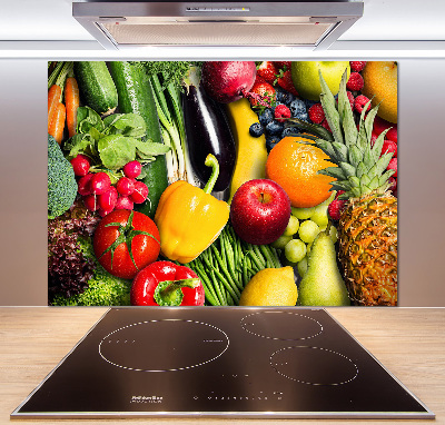 Crédence cuisine en verre Légumes et fruits