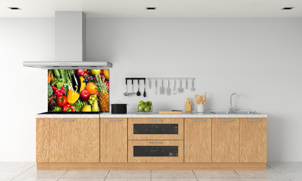 Crédence cuisine en verre Légumes et fruits