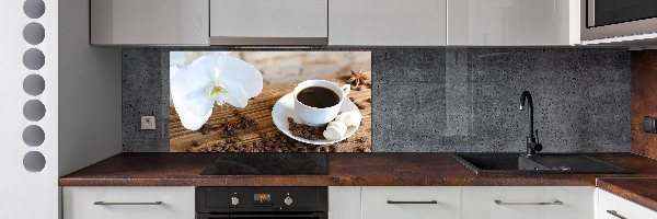 Crédence en verre avec motif Tasse de café