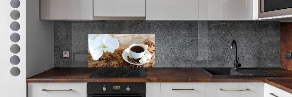 Crédence en verre avec motif Tasse de café