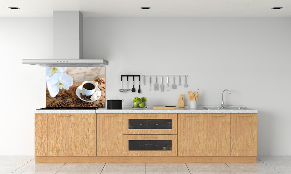 Crédence en verre avec motif Tasse de café