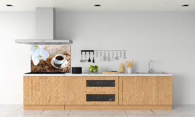 Crédence en verre avec motif Tasse de café