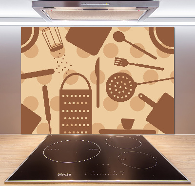 Crédence cuisine en verre Ustensiles de cuisine