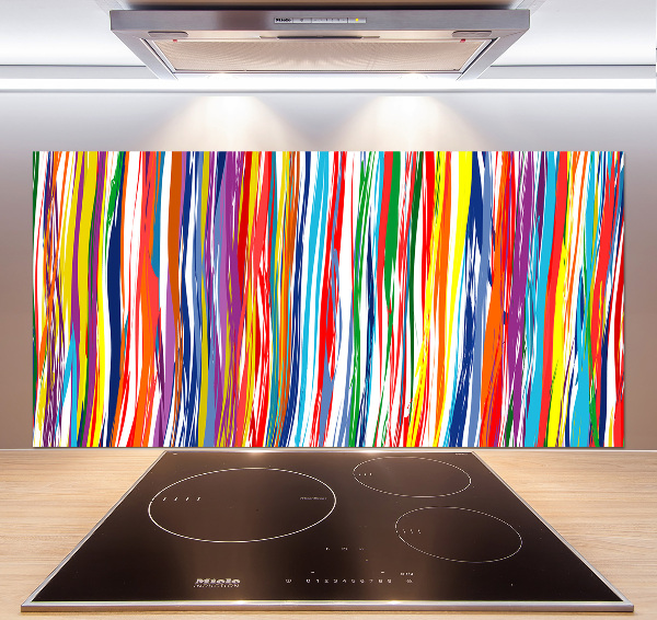 Panneau crédence cuisine Rayures colorées