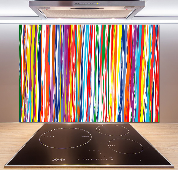 Panneau crédence cuisine Rayures colorées