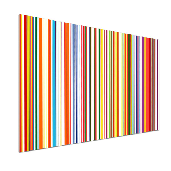 Crédence cuisine en verre Rayures colorées