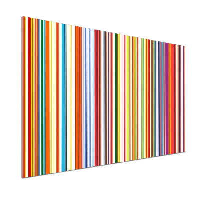 Crédence cuisine en verre Rayures colorées