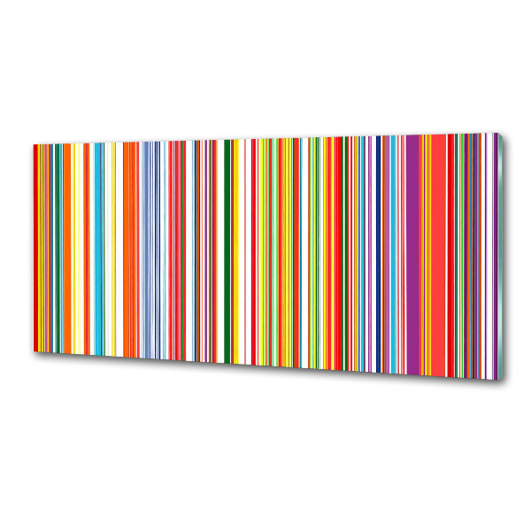 Crédence cuisine en verre Rayures colorées
