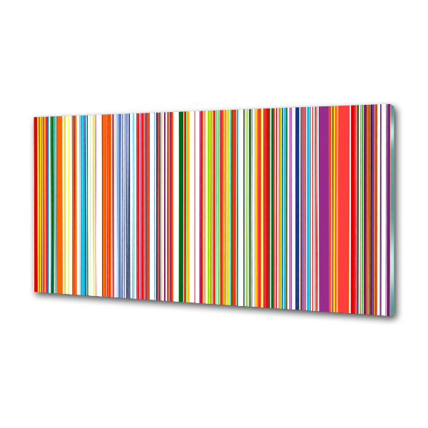 Crédence cuisine en verre Rayures colorées