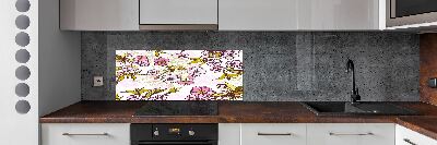 Crédence cuisine en verre Fleurs de cerisier