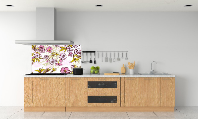 Crédence cuisine en verre Fleurs de cerisier