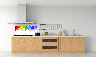 Panneau crédence cuisine Taches arc-en-ciel