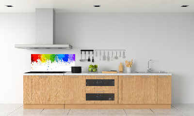 Panneau crédence cuisine Taches arc-en-ciel