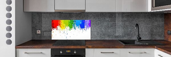 Panneau crédence cuisine Taches arc-en-ciel