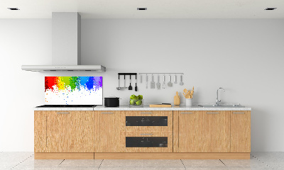 Panneau crédence cuisine Taches arc-en-ciel