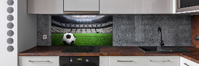 Panneau crédence cuisine Football sur le stade