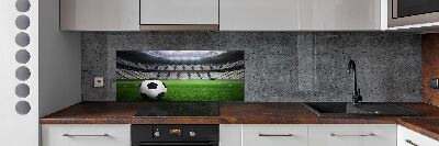 Panneau crédence cuisine Football sur le stade