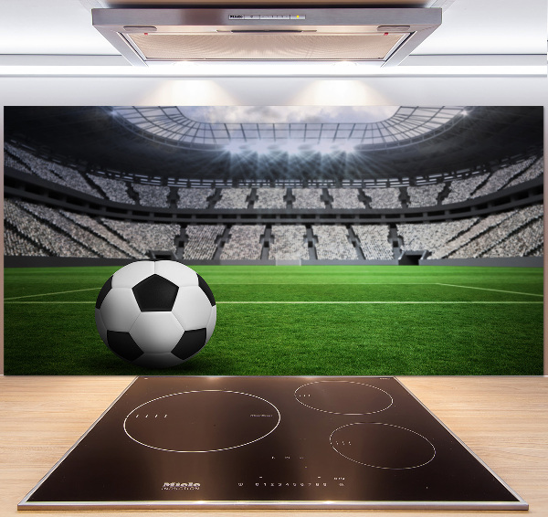 Panneau crédence cuisine Football sur le stade