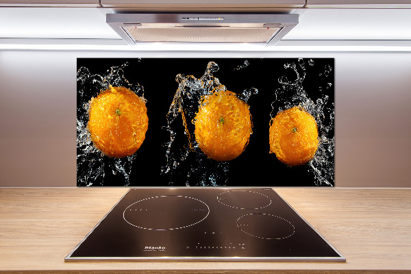 Crédence en verre Oranges et eau