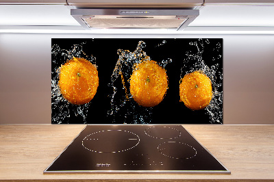 Crédence en verre Oranges et eau