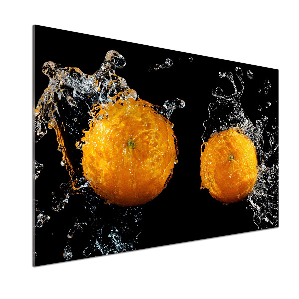 Crédence en verre Oranges et eau