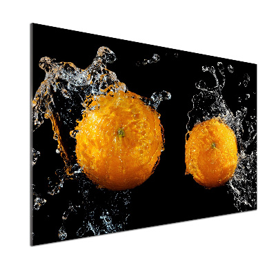 Crédence en verre Oranges et eau