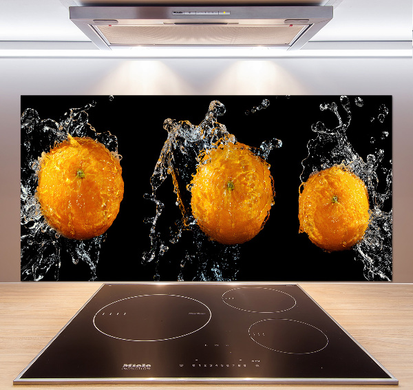 Crédence en verre Oranges et eau
