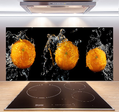 Crédence en verre Oranges et eau