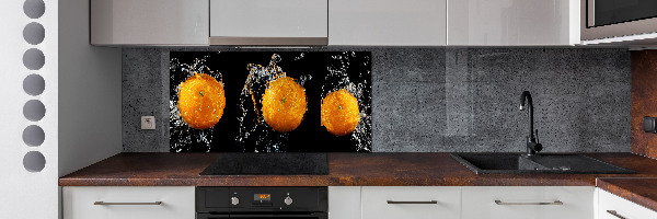 Crédence en verre Oranges et eau