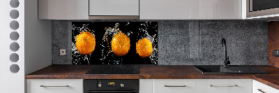 Crédence en verre Oranges et eau
