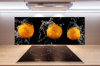 Crédence en verre Oranges et eau