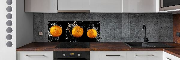Crédence en verre Oranges et eau