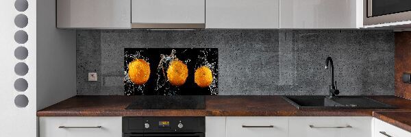 Crédence en verre Oranges et eau