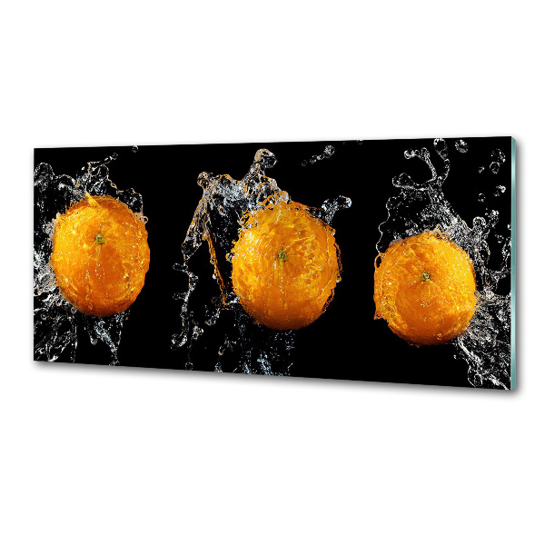 Crédence en verre Oranges et eau