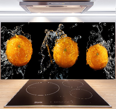 Crédence en verre Oranges et eau