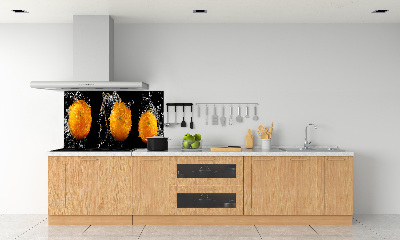Crédence en verre Oranges et eau