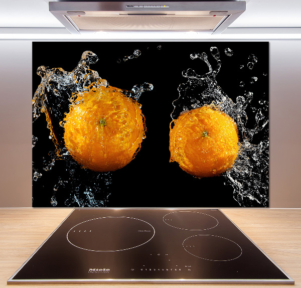 Crédence en verre Oranges et eau