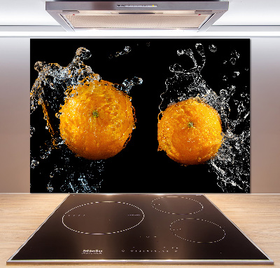 Crédence en verre Oranges et eau