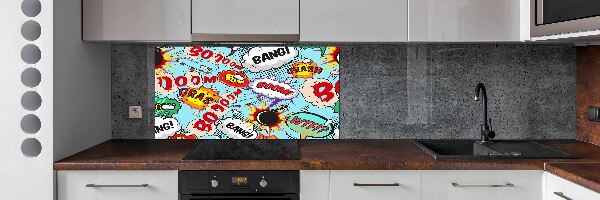 Crédence cuisine en verre Bande dessinée