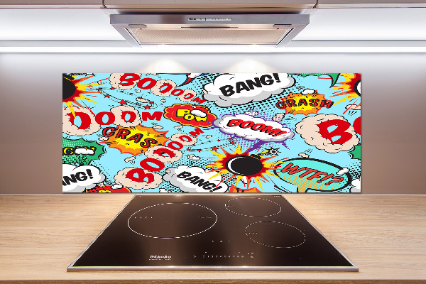 Crédence cuisine en verre Bande dessinée