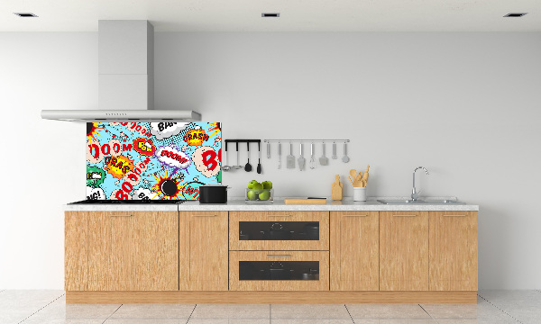 Crédence cuisine en verre Bande dessinée