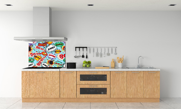 Crédence cuisine en verre Bande dessinée