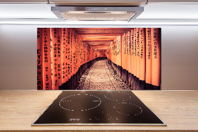 Crédence cuisine en verre Portes de Kyoto